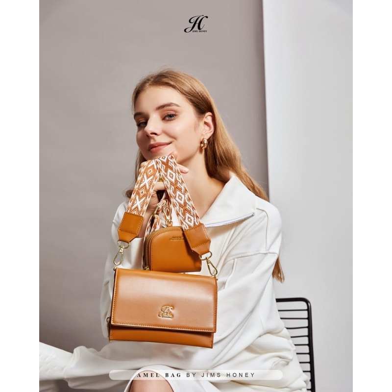 AMEL BAG BY JIMSHONEY TAS SLING BAG MINI CEWE TERBARU DARI JIMSHONEY TAS SELEMPANG WANITA SIMPEL MUA