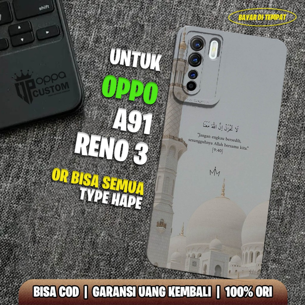 Case Oppo Reno 3 / Oppo A91 - Casing Oppo Reno 3 / Oppo A91 - ( ISLAMIC ) - Case Hp - Casing Hp - So