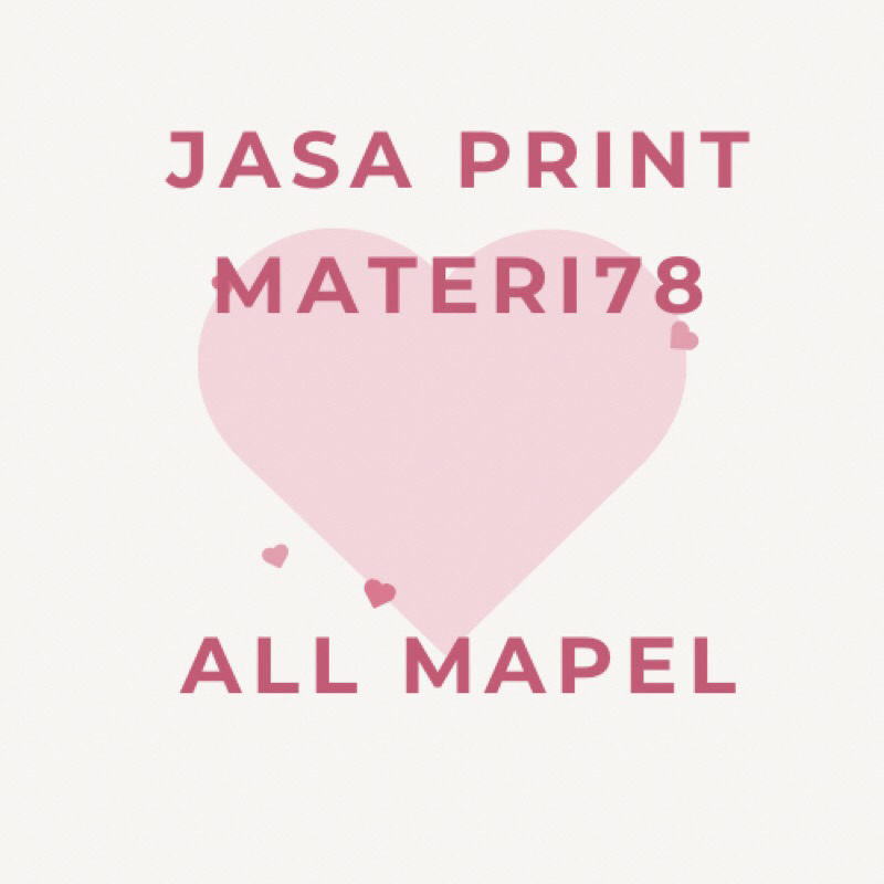 

print materi78 all mapel bolak balik. BINDER A4/B5/HVS BIASA