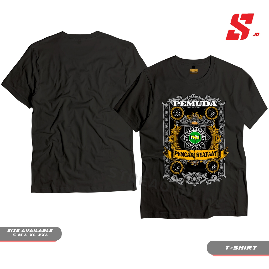 Kaos Baju Tshirt Distro Syekhermania Pemuda Pencari Syafaat Mafia Sholawat Pria Wanita