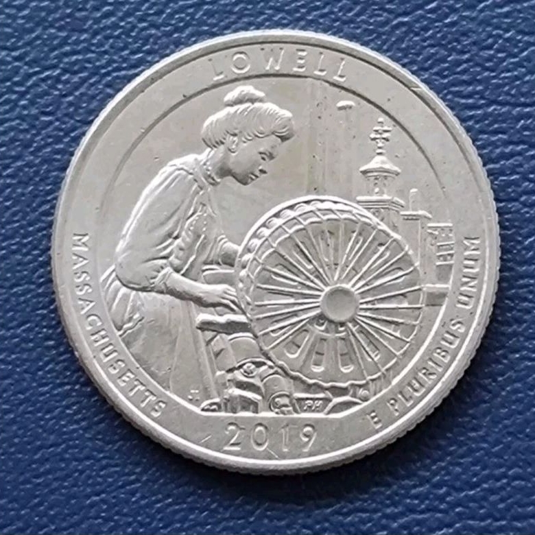 Koin Koleksi Quarter Dollar Amerika Lowell 2019