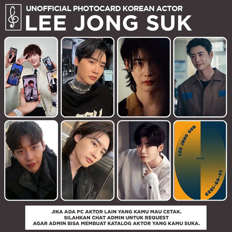 [KOREAN ACTOR] LEE JONG SUK PHOTOCARD UNOFFICIAL