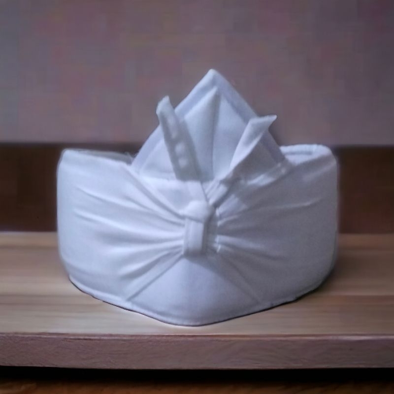 iket kepala sunda warna putih belangkon Jawa mahkota bali bendo topi iket  mahkota kepala adat  moti