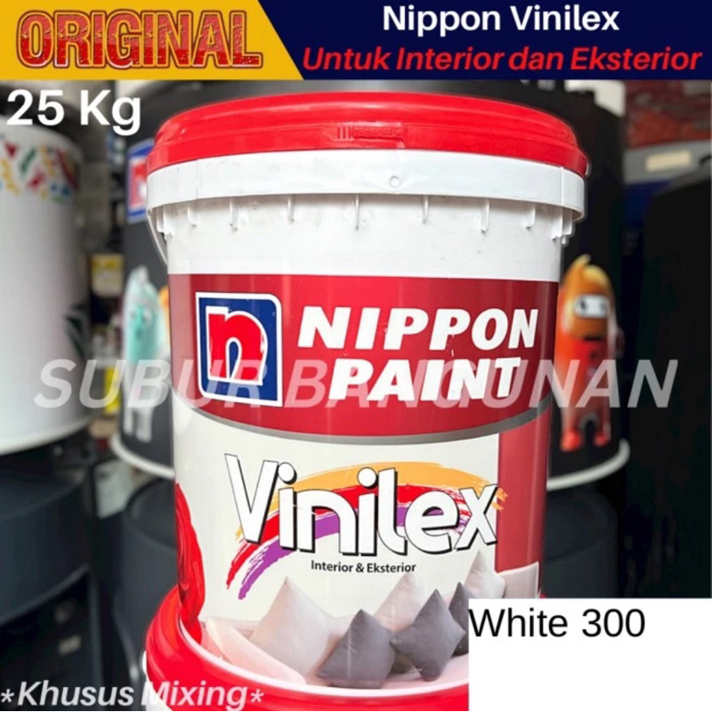 Cat Tembok Nippon Paint Vinilex White 300 Putih 25 Kg