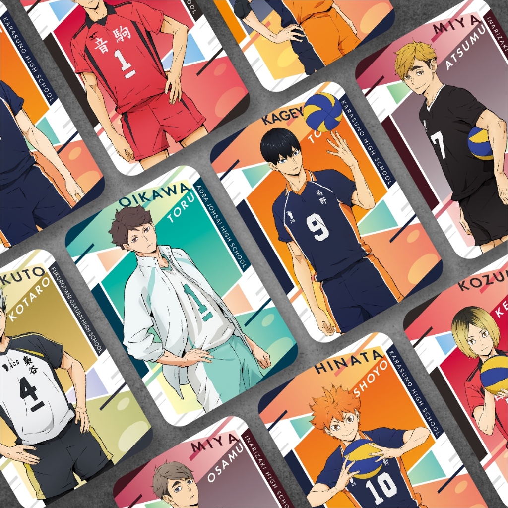 Koleksi Photocard Anime Haikyuu A - Hinata Kageyama Tsukishima Oikawa Kenma Kuroo Bokuto Akaashi Ats