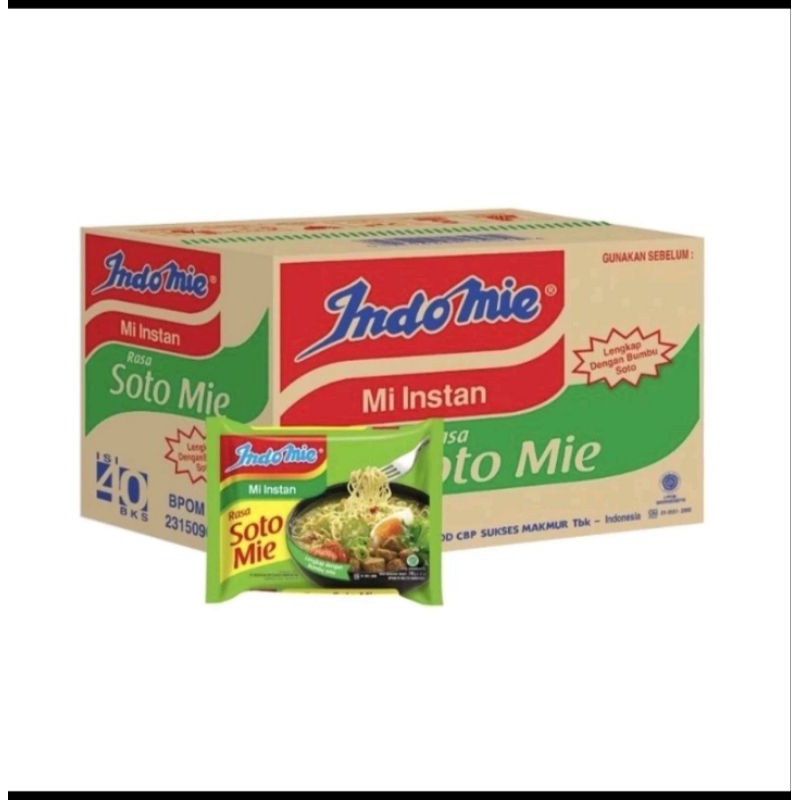 

INDOMIE Rasa Soto Mie 1 dus isi 40 pcs