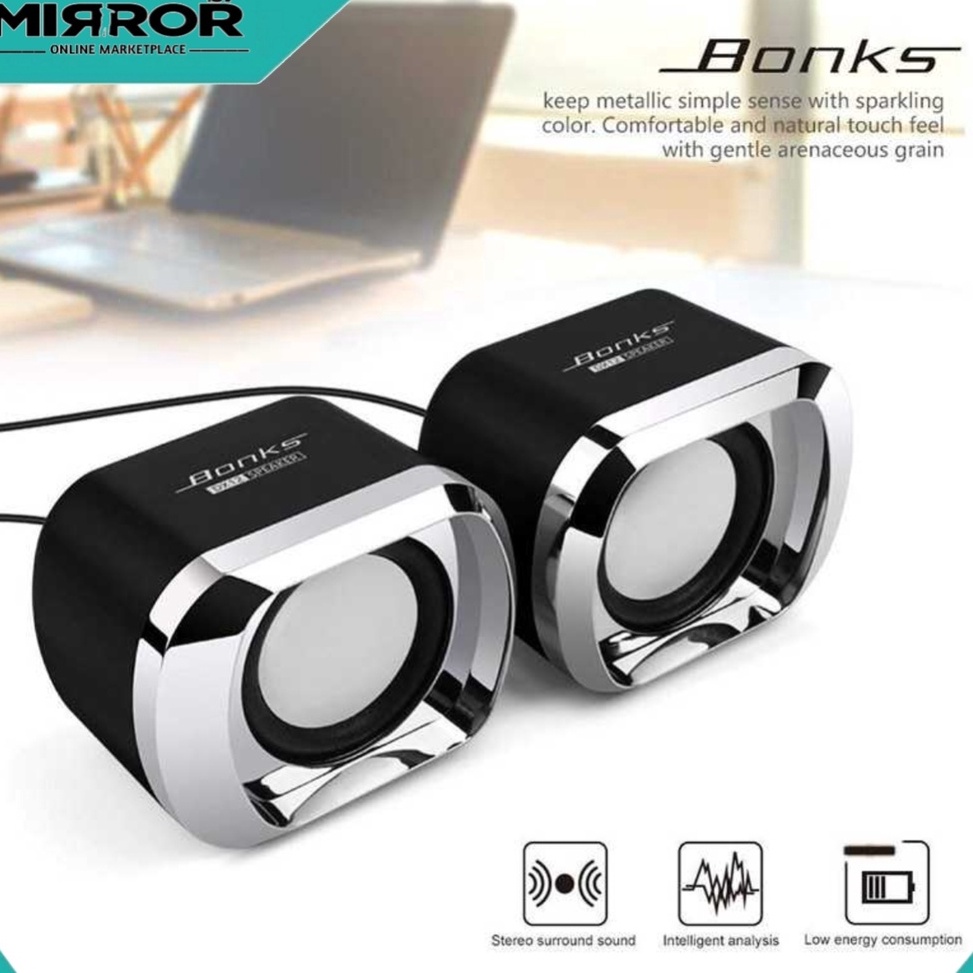 Bob Speaker Stereo Speaker Aktif USB 2 Dual Channels