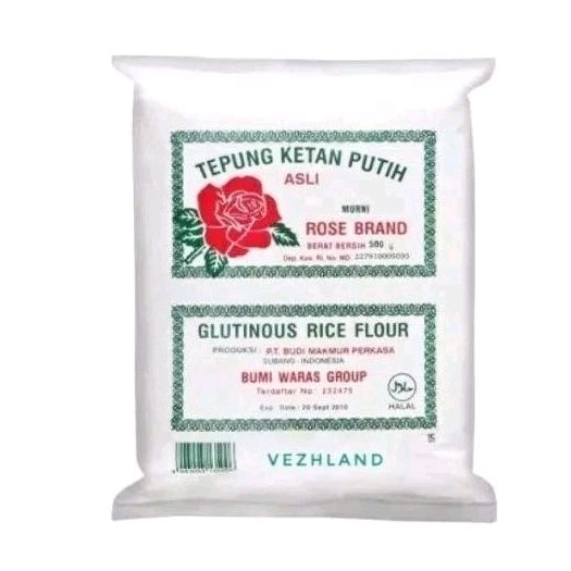 

Tepung Ketan Putih Rose Brand / 500g