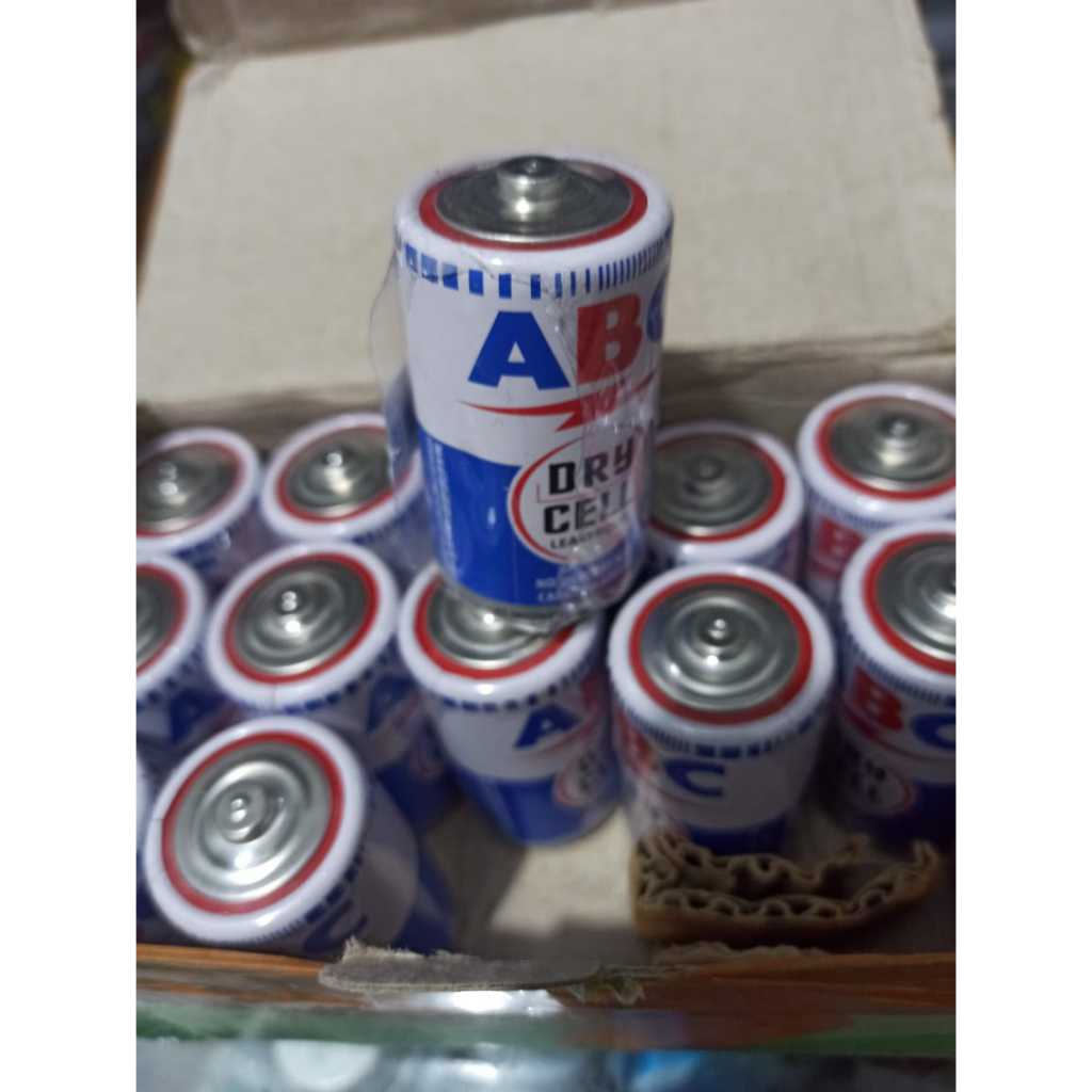 [1 buah] Baterai ABC biru besar ukuran D R20 d size battery abc jumbo