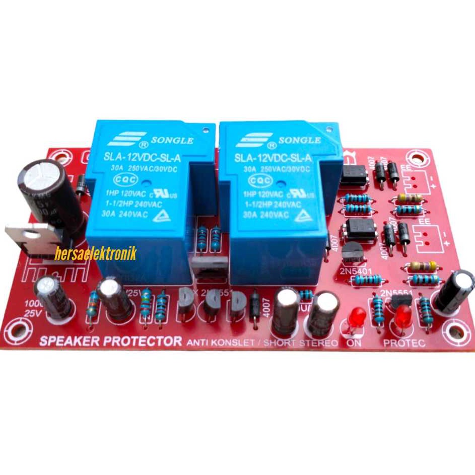 speaker protector stereo anti konslet  anti short