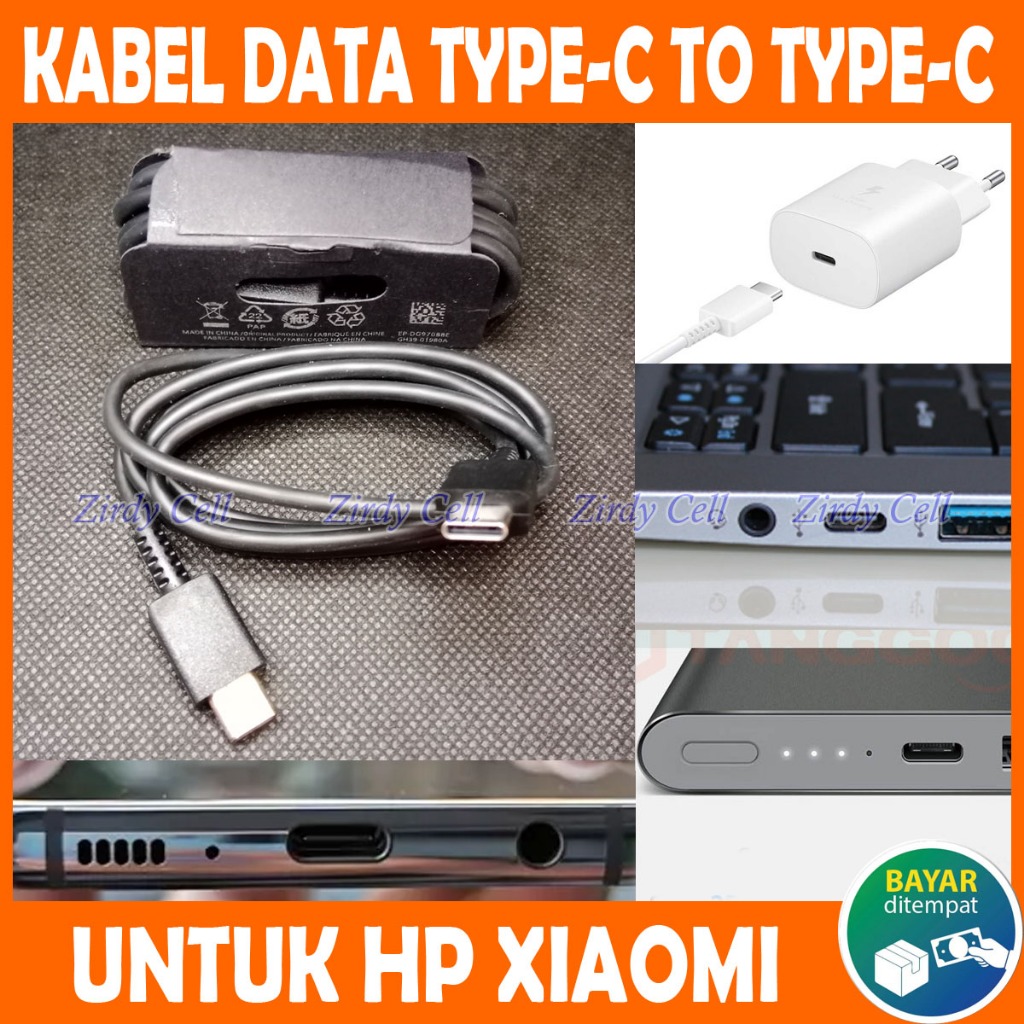 Kabel Data USB Type C ke Type C untuk HP XIAOMI MI REDMI 14 13 13C C 13T 13 12 11 10 9 8 PRO 13C 12C 11C 10C 9T NOTE 13T 13 12 11 10 9 8 7 XIAMI XIOMI Charger Cabel Male to Male Carger Cable Colokan Besar 2 TypeC