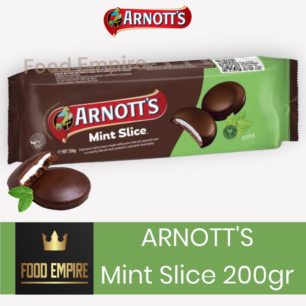 

ARNOTTS Mint Slice 200gr | Biscuit Chocolate Arnott's | Australia