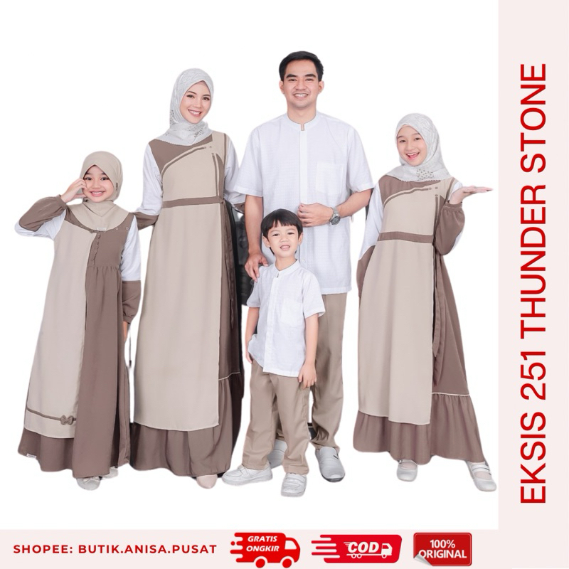 PUSAT - SEPLY EKSIS 251 THUNDER STONE 2024 Sarimbit Keluarga Gamis Meyra 261 Selia 164 Koko Kaseo 22