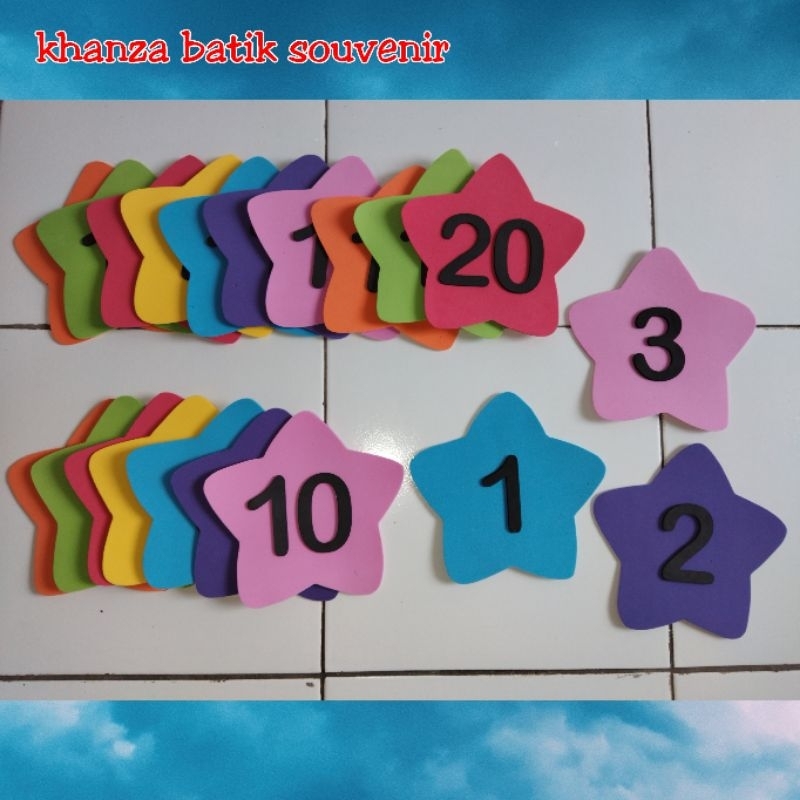 PERAGA TEMPEL / PERAGA EDUKATIF ANGKA(1-20)