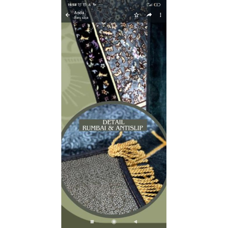 sajadah kiswah tebal, sajadah anti slip, sajadah busa, sajadah empuk, sajadah midi empuk