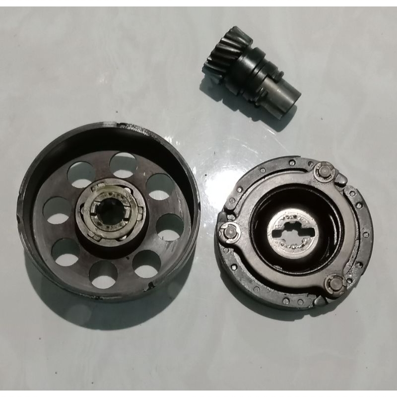 Kampas ganda set mangkuk lonceng kampas ganda Suzuki Smash 110 old lama original second