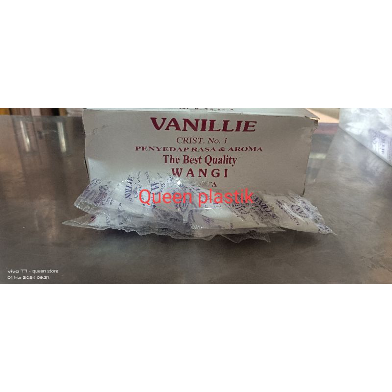 

VANILLI W bubuk sachet 100 pcs Vanilli wangi