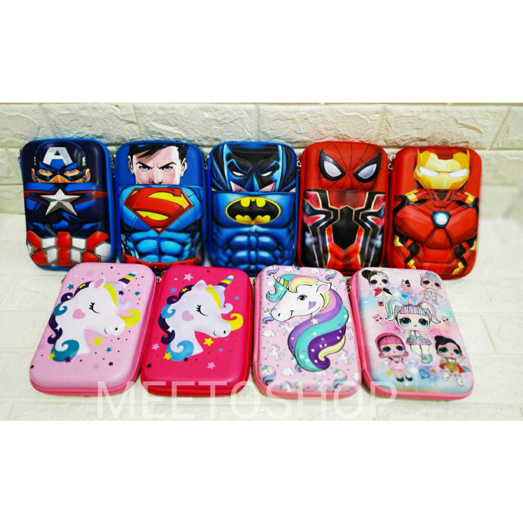

Kotak Pensil Hardcase IMPOR Tempat Pensil HardCase Pencil Case Karakter ala Smiggle