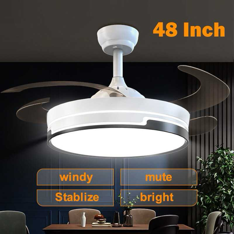 nankeen - Kipas Angin Gantung dengan Lampu LED dengan Remot/Kipas Angin Plafon Lampu LED with Remote