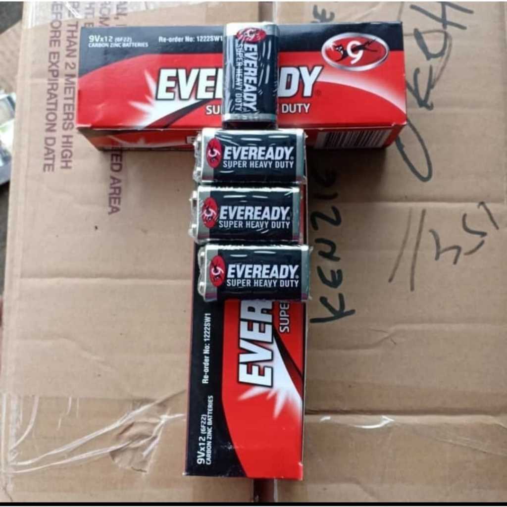 batu baterai 9 volt eveready hitam satuan kode sw1 9 v