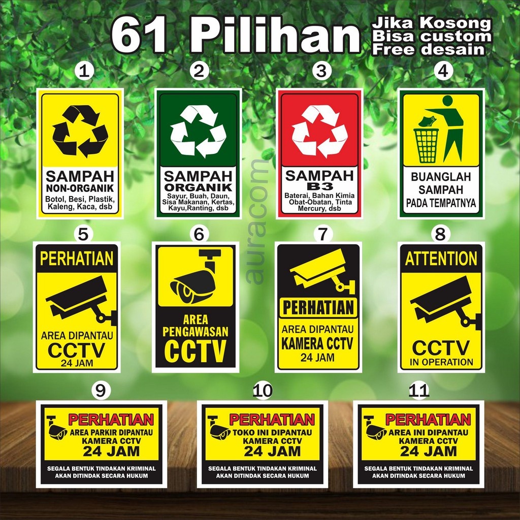 

STICKER CCTV,STICKER WIFI, STIKER DILARANG MASUK, STICKER DILARANG MEROKOK, DLL