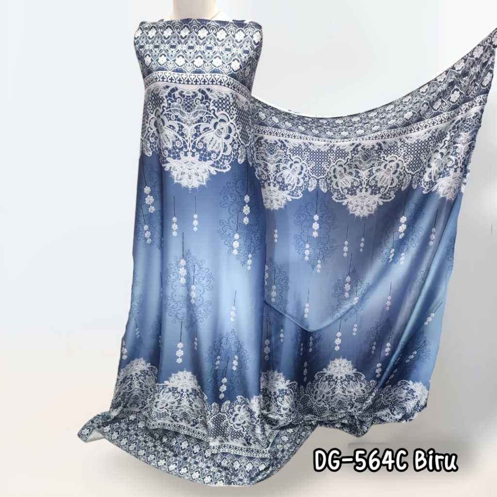 Kain Bahan Armani Satin Silk Motif Printing Permeter