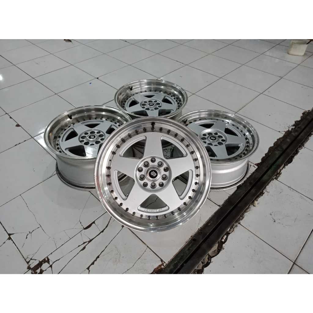 Pelek Mobil Seken 4 Pcs Merk JF LUXURY Ring 17 Lubang 5 Bisa Untuk HRV BRV X-Pander Altis 2015