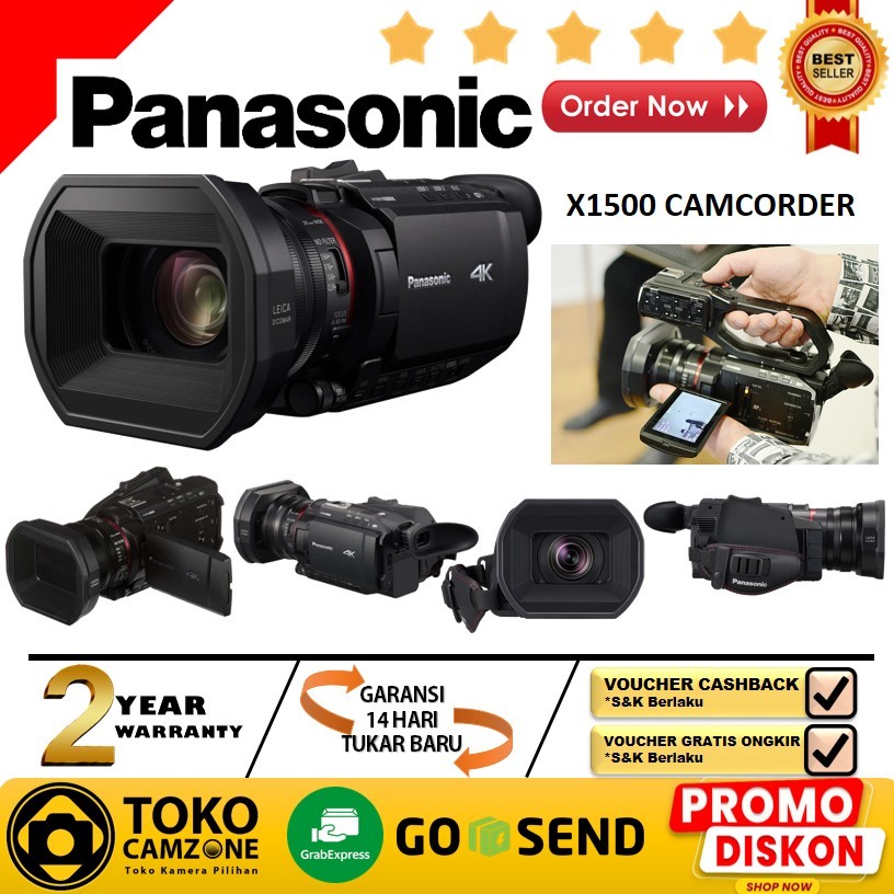Panasonic X1500 UHD 4K HDMI Pro Camcorder Panasonic HC X 1500 - Garansi Resmi