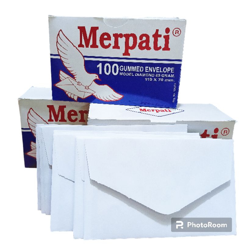 

Amplop Merpati Polos Kecil isi 100 lembar (Uk 110x70mm)