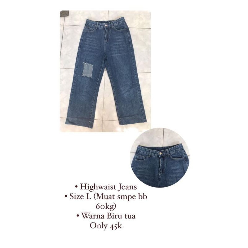 Preloved jeans , vest , blouse