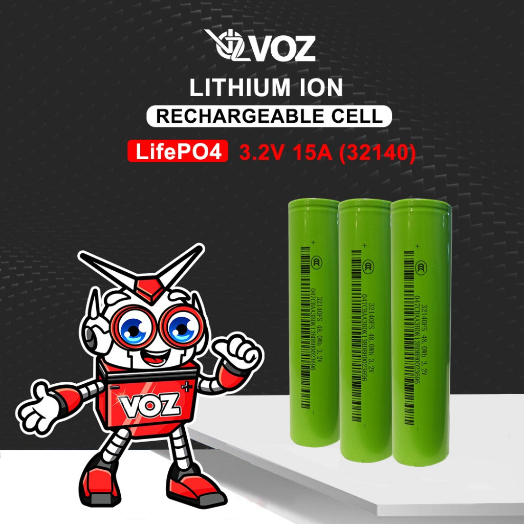 BATERAI LITHIUM 32140 3.2V 15A  - BATRE Voz Lithium 3.2V 15A (32140)