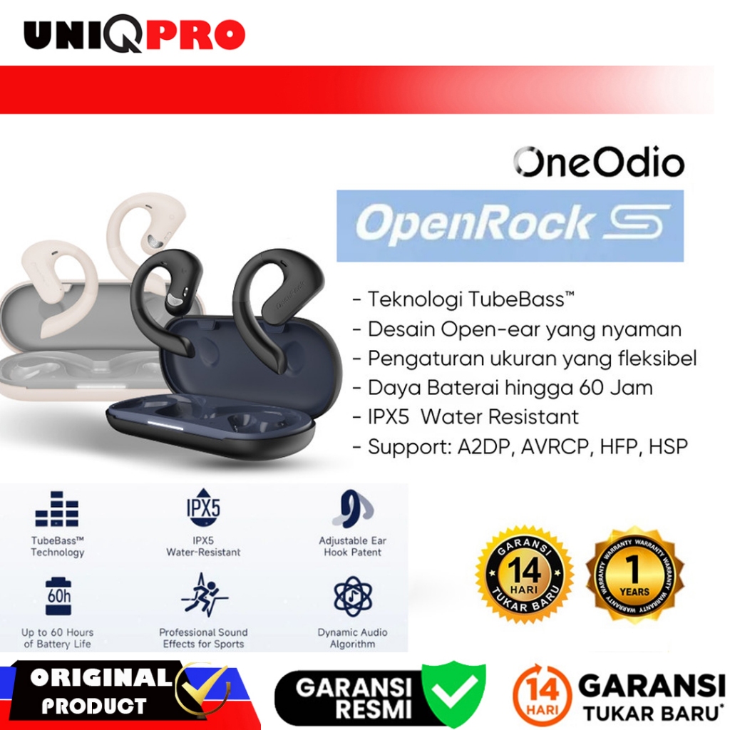 OneOdio OPENROCK S Open-ear Air Conduction Sport Earbuds