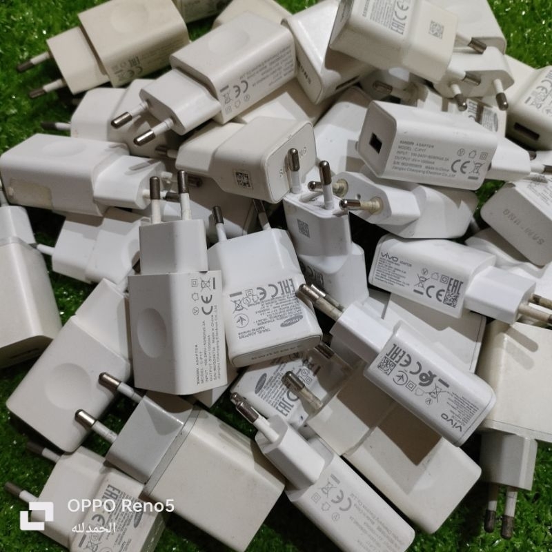 Batok/Kepala Charger Opo/Vivo/S4m5un9/Xiaomi 1Amper 5v Tanpa Kabel 100% ORI Bawaan Second