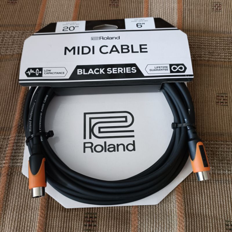 Roland kabel midi 6 m Rmidi B20 Black series midi cable Roland Original