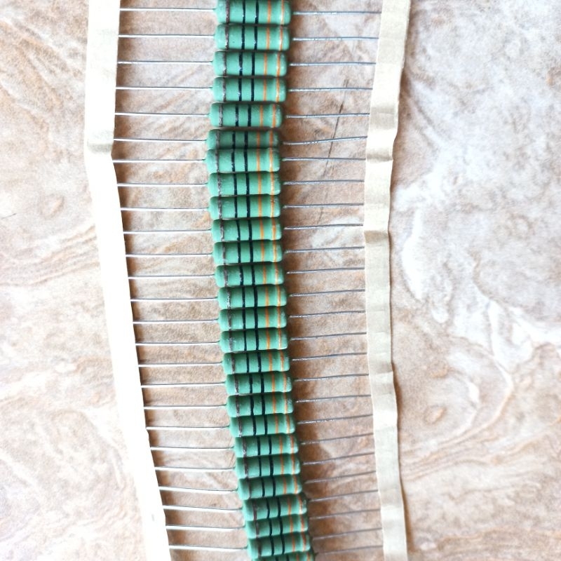 resistor R metal film 330ohm 2w original japan hijau 330 ohm 2watt 2 w watt 330R wat 5% ori asli