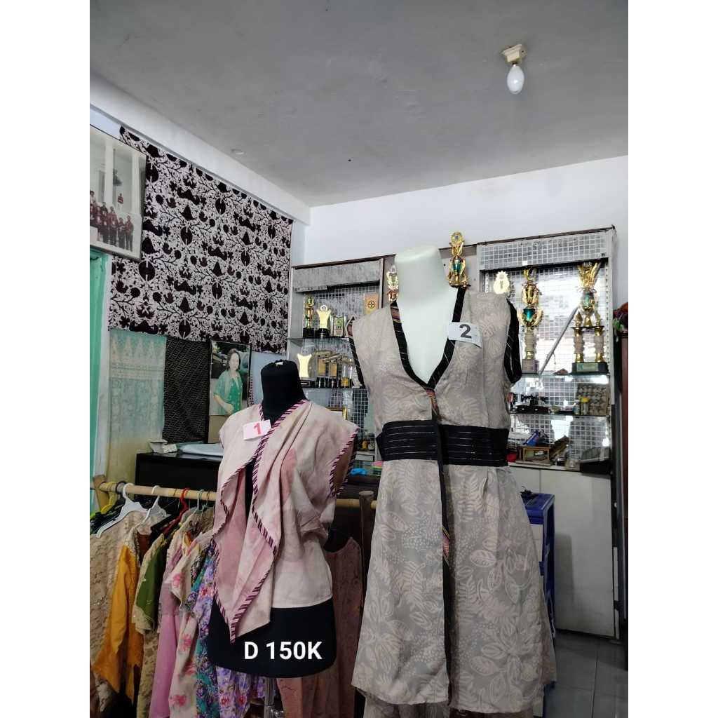 outer wanita / ecoprint