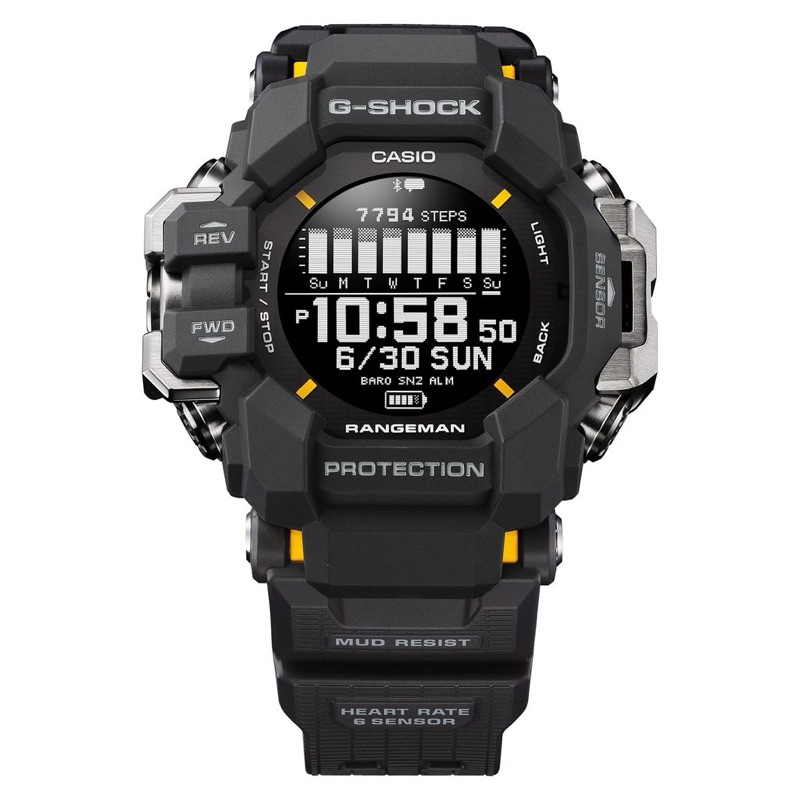 Casio Gshock New Rangeman Smartwatch GPR H1000-1 / GPRH1000-1