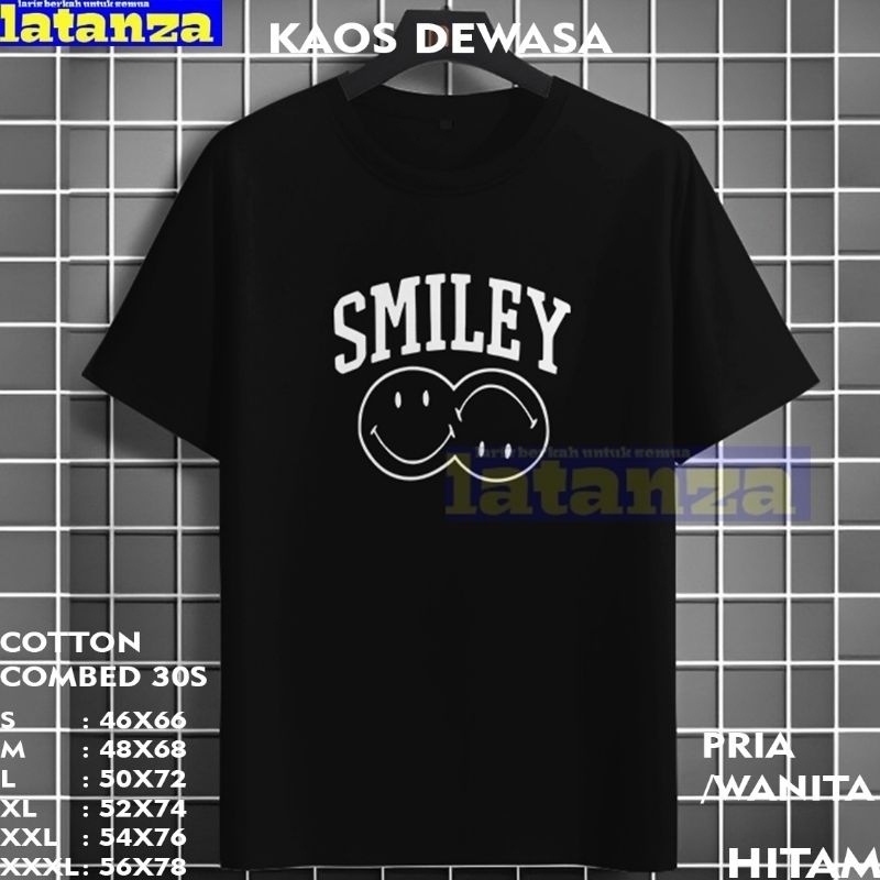 KAOS SMILEY. KAOS DISTRO PRIA WANITA. KAOS OBLONG. TSHIRT PRIA DAN WANITA