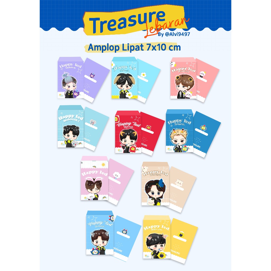 

AMPLOP LEBARAN TREASURE TRUZ ISI 10 PCS