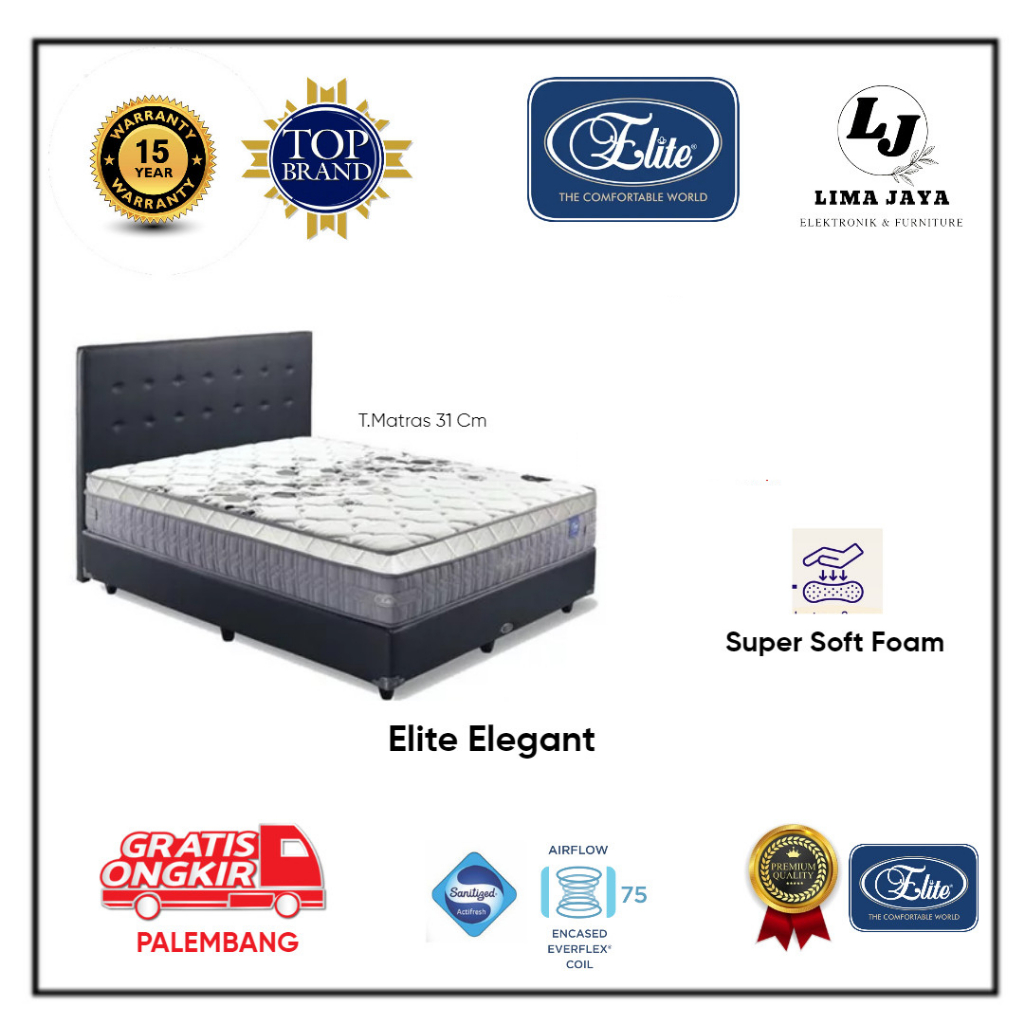 Matras Springbed Elite Elegant Kasur Springbed Elite Bergaransi Resmi