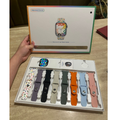 【GHS-COD】MAX WATCH 9 PRO (8 in 1) Hryfine SERIES 9 Max AOD Analog SUPPORT ANDROID & i0s Smartwatch