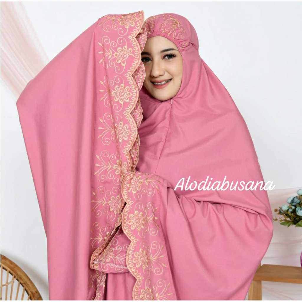 Mukena Alwiya 2in1 Perlengkapan Sholat Wanita Mukena Jumbo Mukena Lebaran Mewah Fashion Muslim Wanit