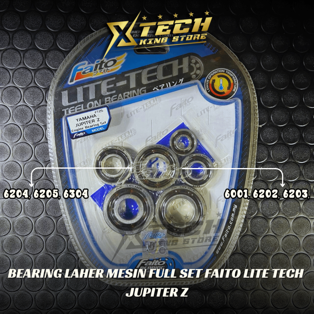BEARING LAHER MESIN FULL SET JUPITER Z FAITO LITE TECH/LAHAR JUPITER Z LITE TECH