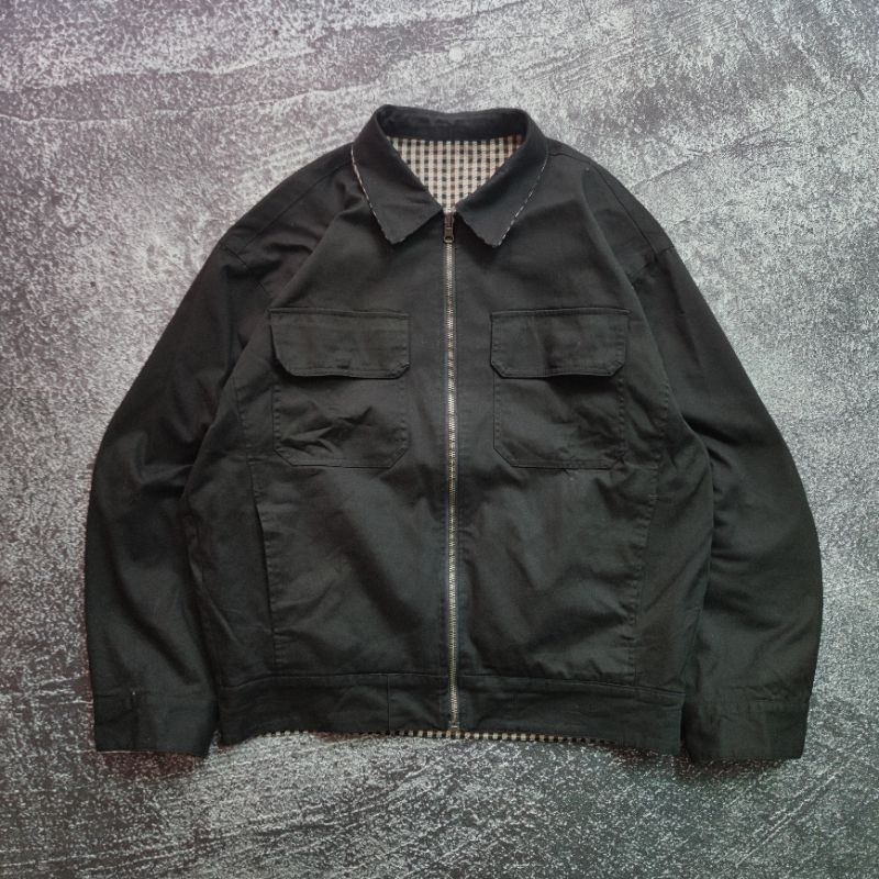 Work Jacket Reversible Canvas Boxy Sense Of Place