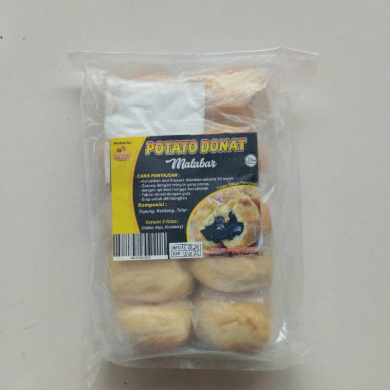 

Malabar Donat Kentang Mix 3 Varian Rasa Isi 10 pcs