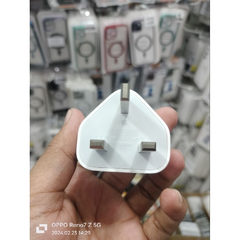 ADAPTER KAKI 3 INTER ORIGINAL COPOTAN CABUTAN 1A 5W ADAPTER CAHRGER IPHONE