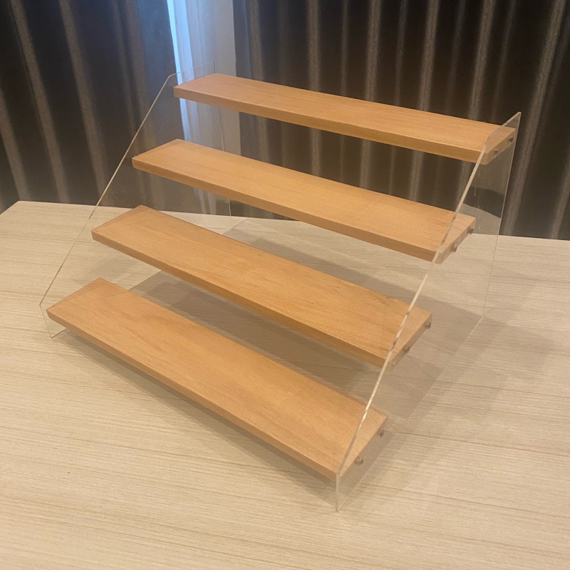 Rak Kayu 4 Susun Rak Kosmetik Bumbu Rak Serbaguna 4 Susun