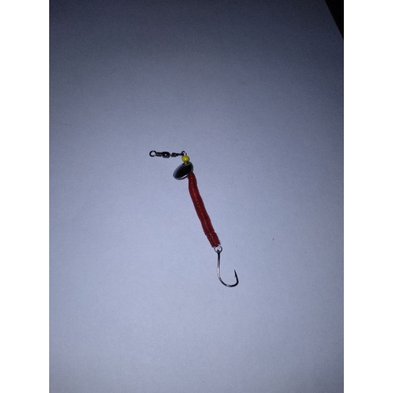 cacing lure soft lure mini casting nila red devil