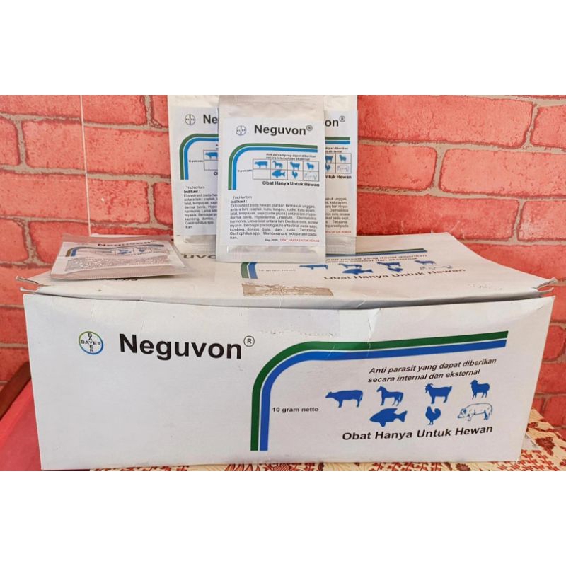 NEGUVON Obat parasit/kutu pada hewan (Sapi, kambing, ikan, kucing, ayam, dll)
