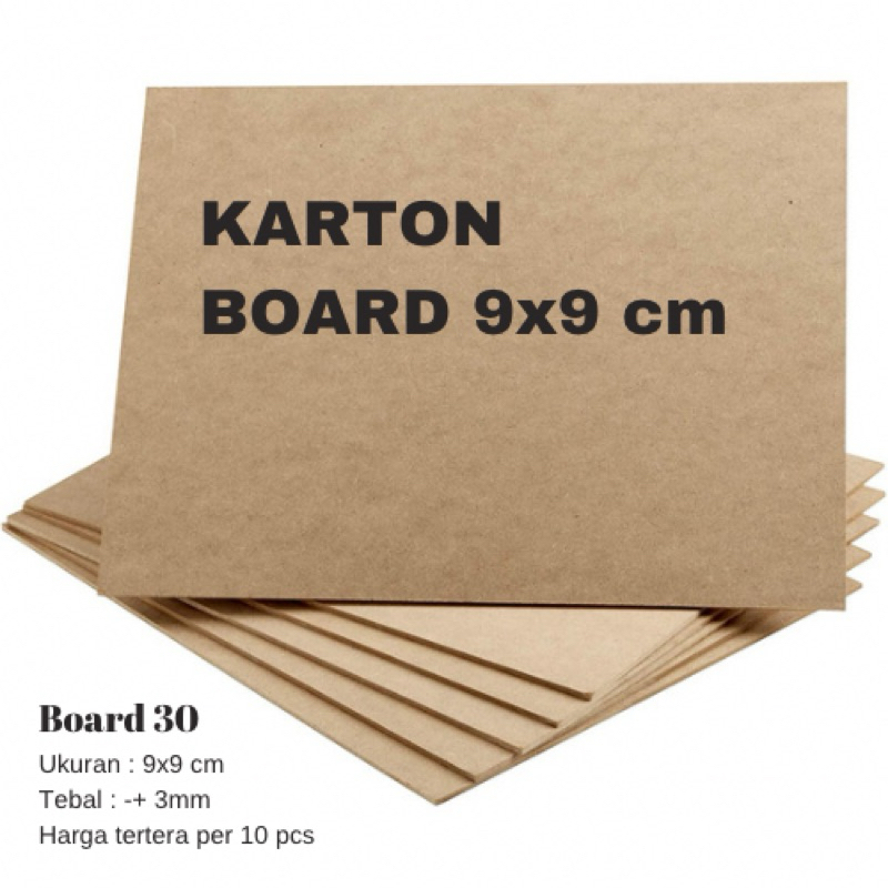 

Karton Board 9x9 cm Board 30 1 pack (10 pcs)